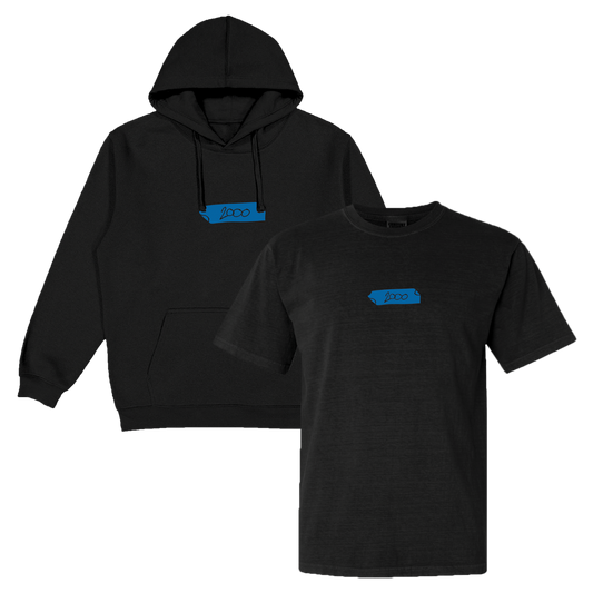 2000 Black Tour Hoodie + Black Tour Tee