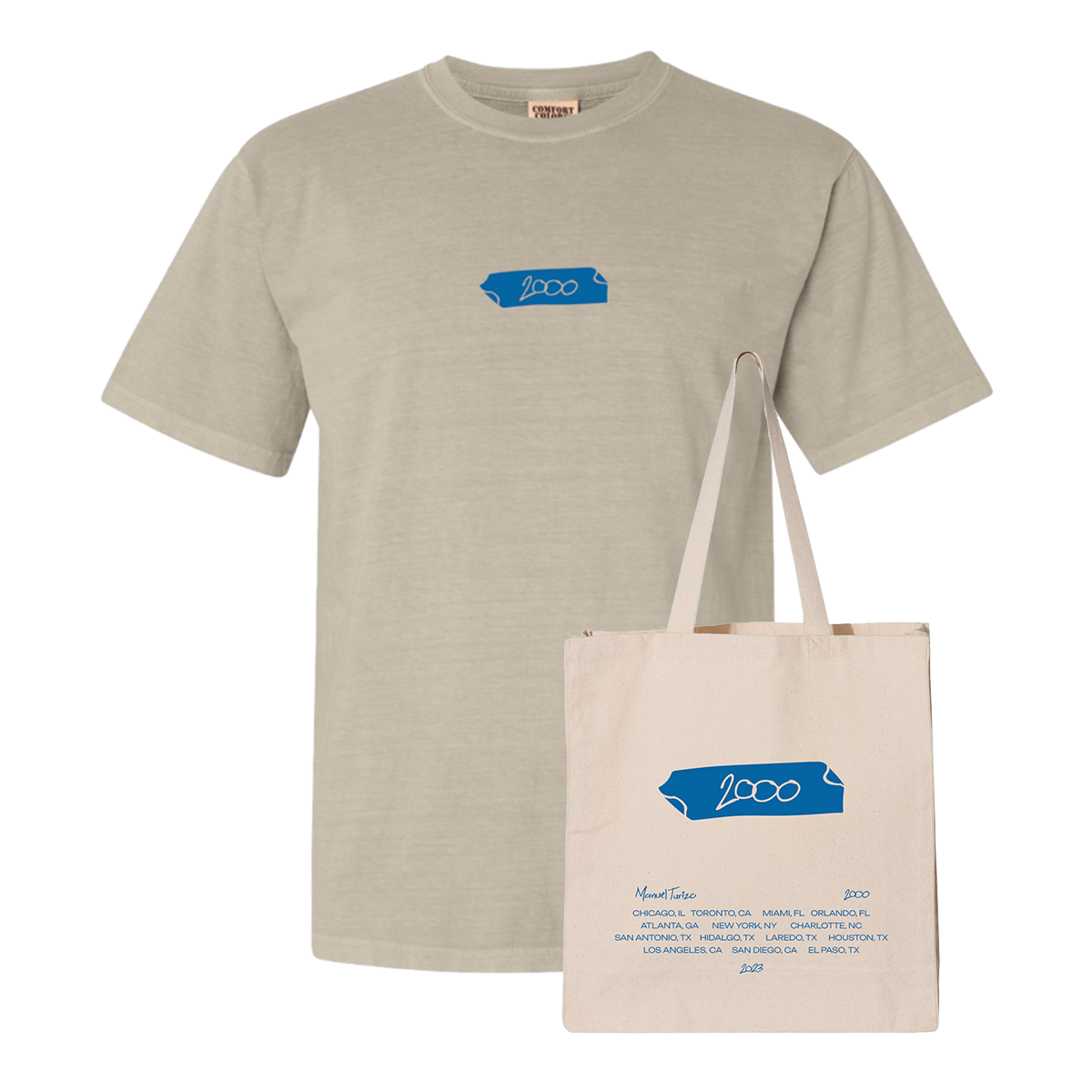 2000 Sandstone Tour Tee + Tour Tote